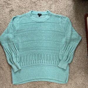 Torrid Light Teal Crew Neck Sweater